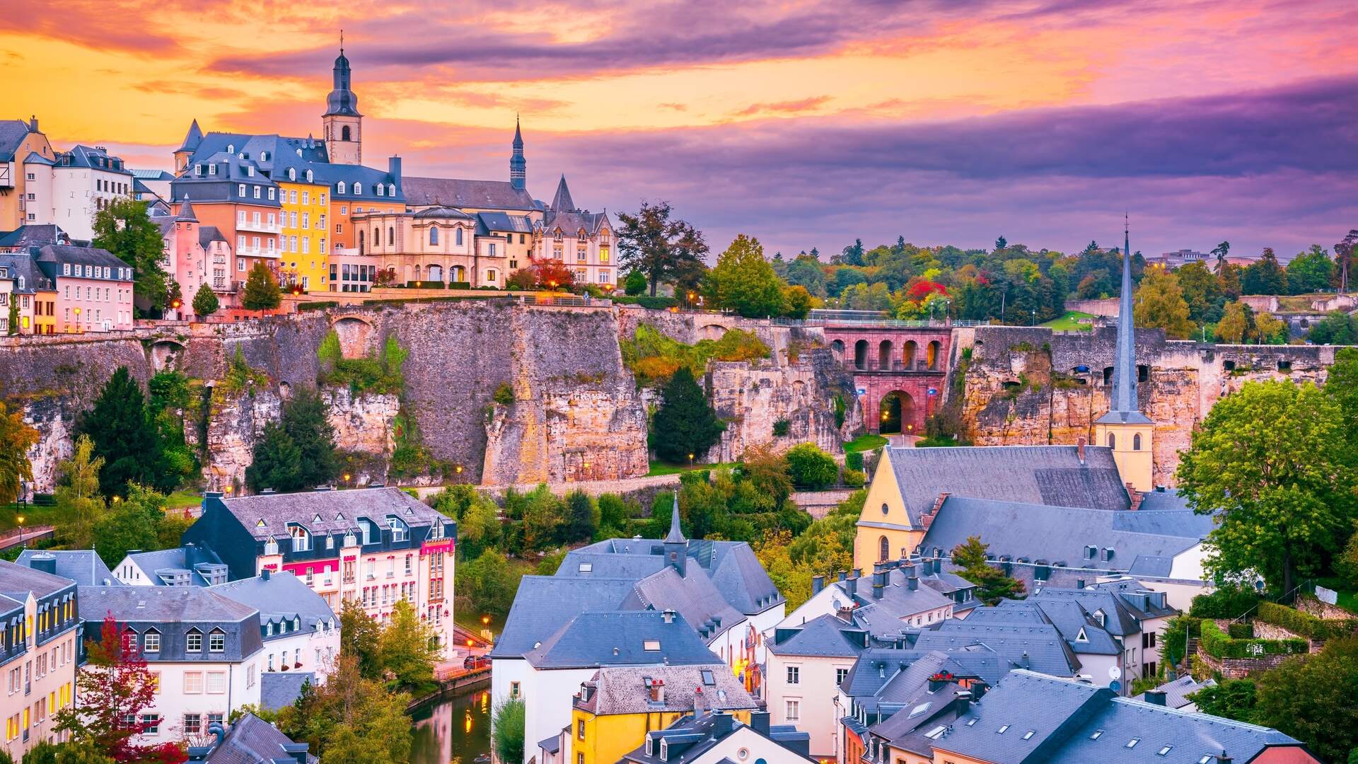 Luxembourg ville panorama transfert